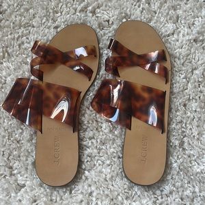 J.Crew Tortoise Slip On Sandal